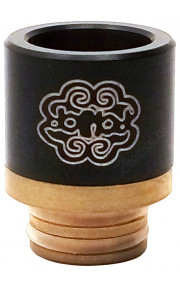 Petri Drip Tip (Gold Base / Black Top)