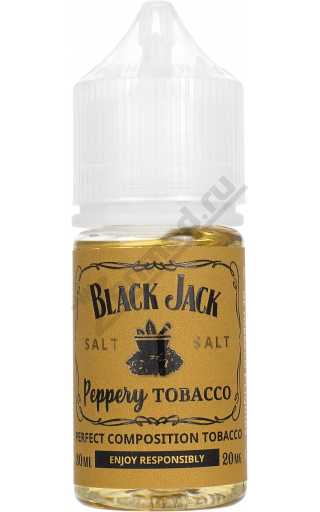 Black Jack SALT - Peppery Tobacco 30мл Black Jack SALT - Peppery Tobacco 30мл