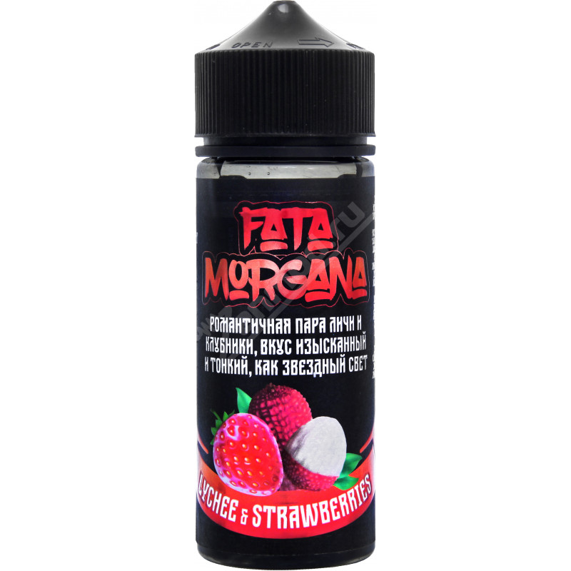Фото и внешний вид — FATA MORGANA - Lychee and Strawberries 120мл