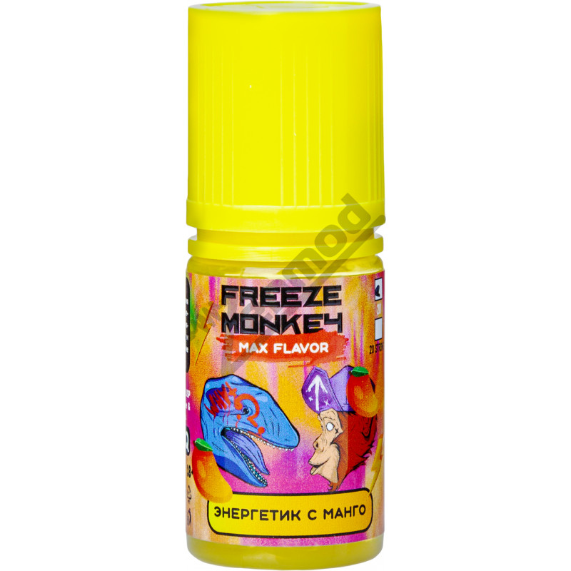 Фото и внешний вид — Freeze Monkey MAX Flavor SALT - Энергетик с Манго 30мл