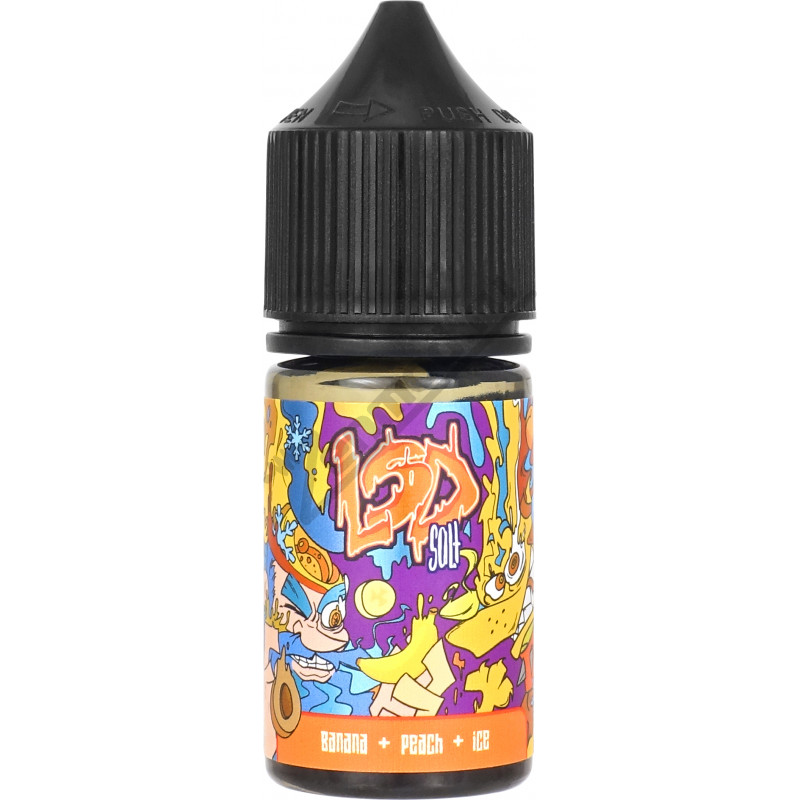 Фото и внешний вид — NRGon LSD Pod SALT - Banana + Peach + Ice 30мл