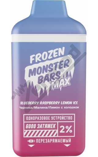 Frozen Monster Bars Max 6000 - Blueberry Raspberry Lemon Ice