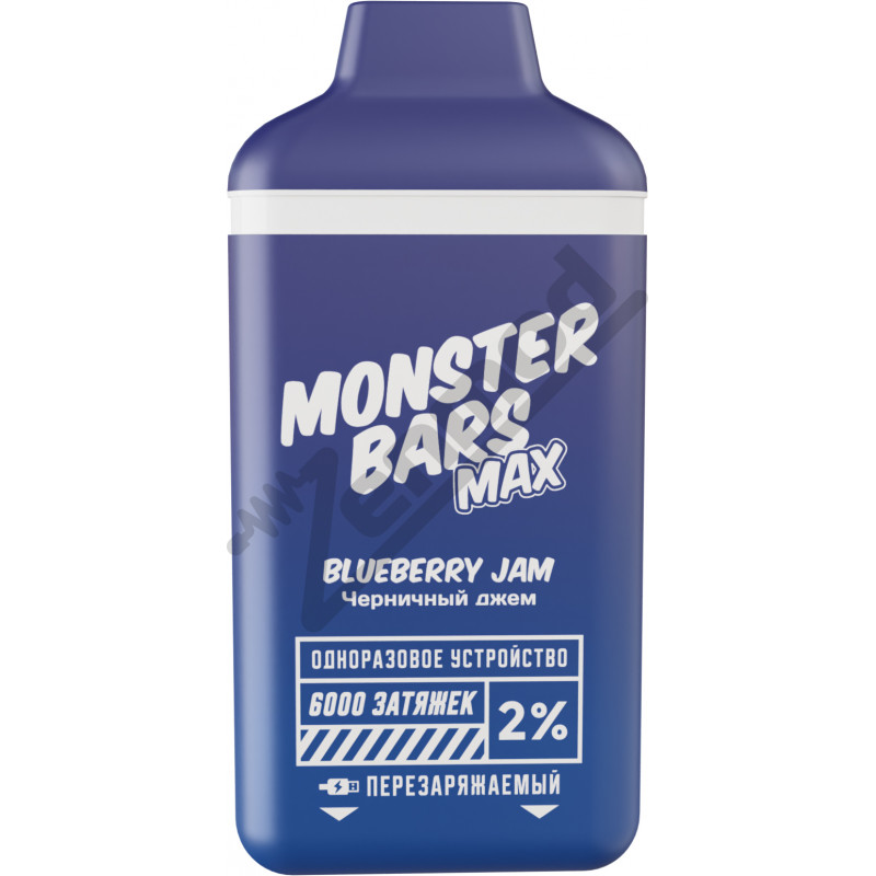 Фото и внешний вид — Monster Bars Max 6000 - Blueberry Jam