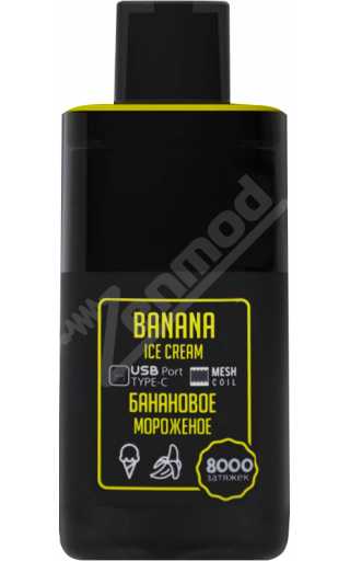 TIKOBAR 8000 - Банановое Мороженое