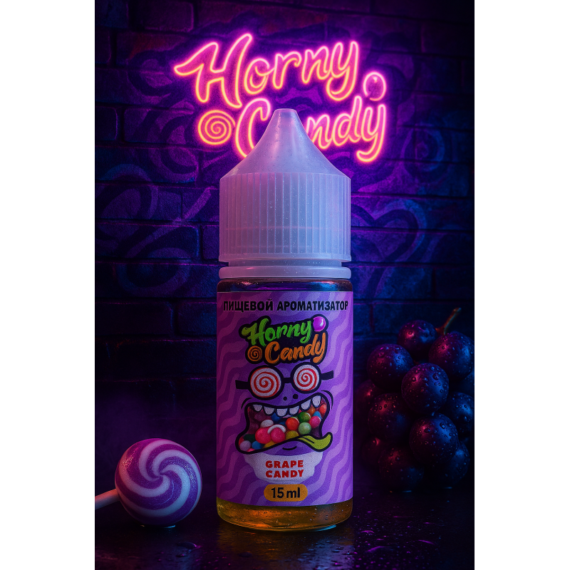 Фото и внешний вид — HORNY Candy - Grape 15мл
