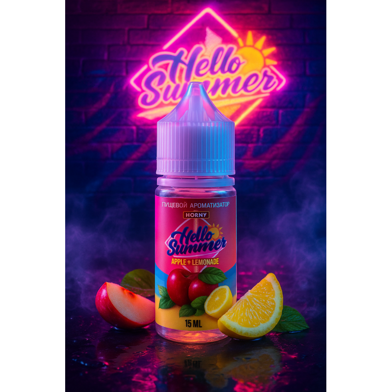 Фото и внешний вид — HORNY Lemonade - Apple 15мл