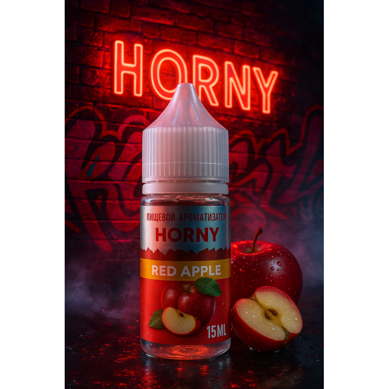 Фото и внешний вид — HORNY - Red Apple 15мл