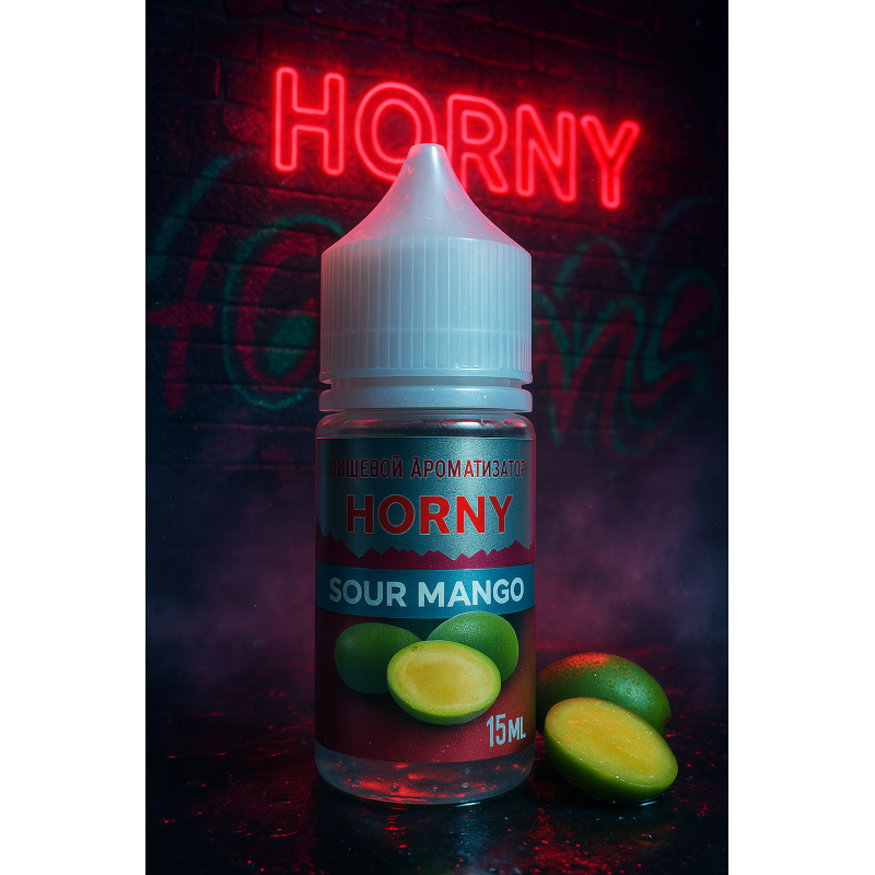 Фото и внешний вид — HORNY - Sour Mango 15мл